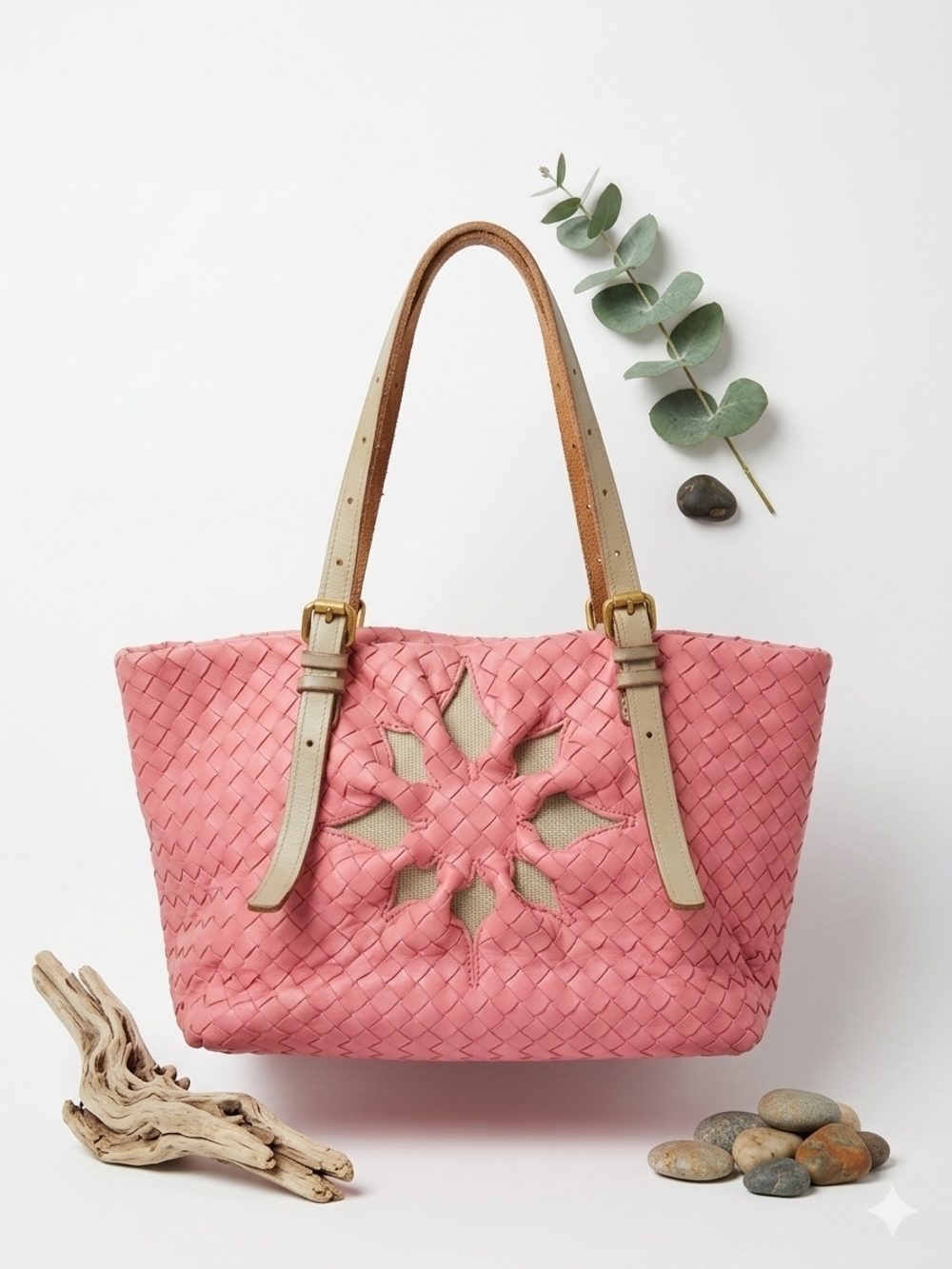 Bottega Veneta Intrecciato Marquise Flower Tote